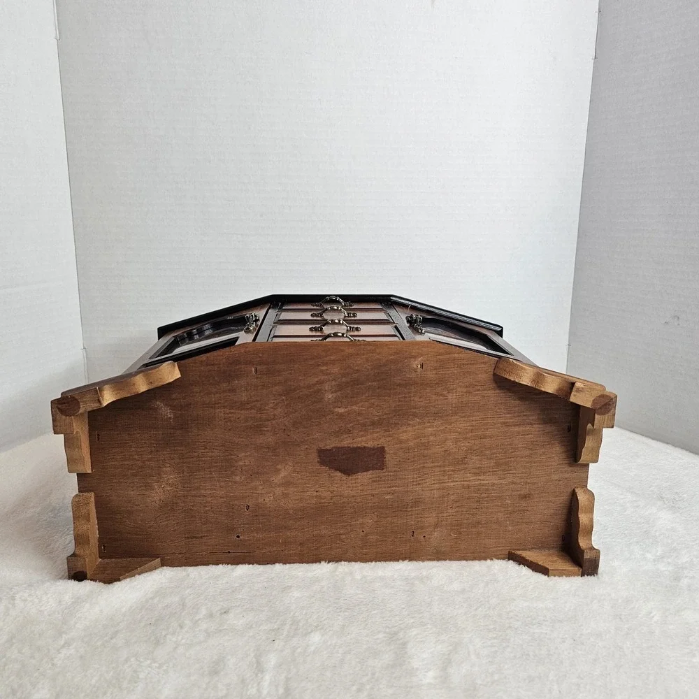 Vintage Wooden Jewelry Box Cabinet